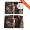 Bengal Tiger Printed Heat-Resistant Placemats, 6-Piece Set view 2
