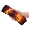 KCGSDEGV Cute Basketball on Fire Printed Leather Pencil Case view 3