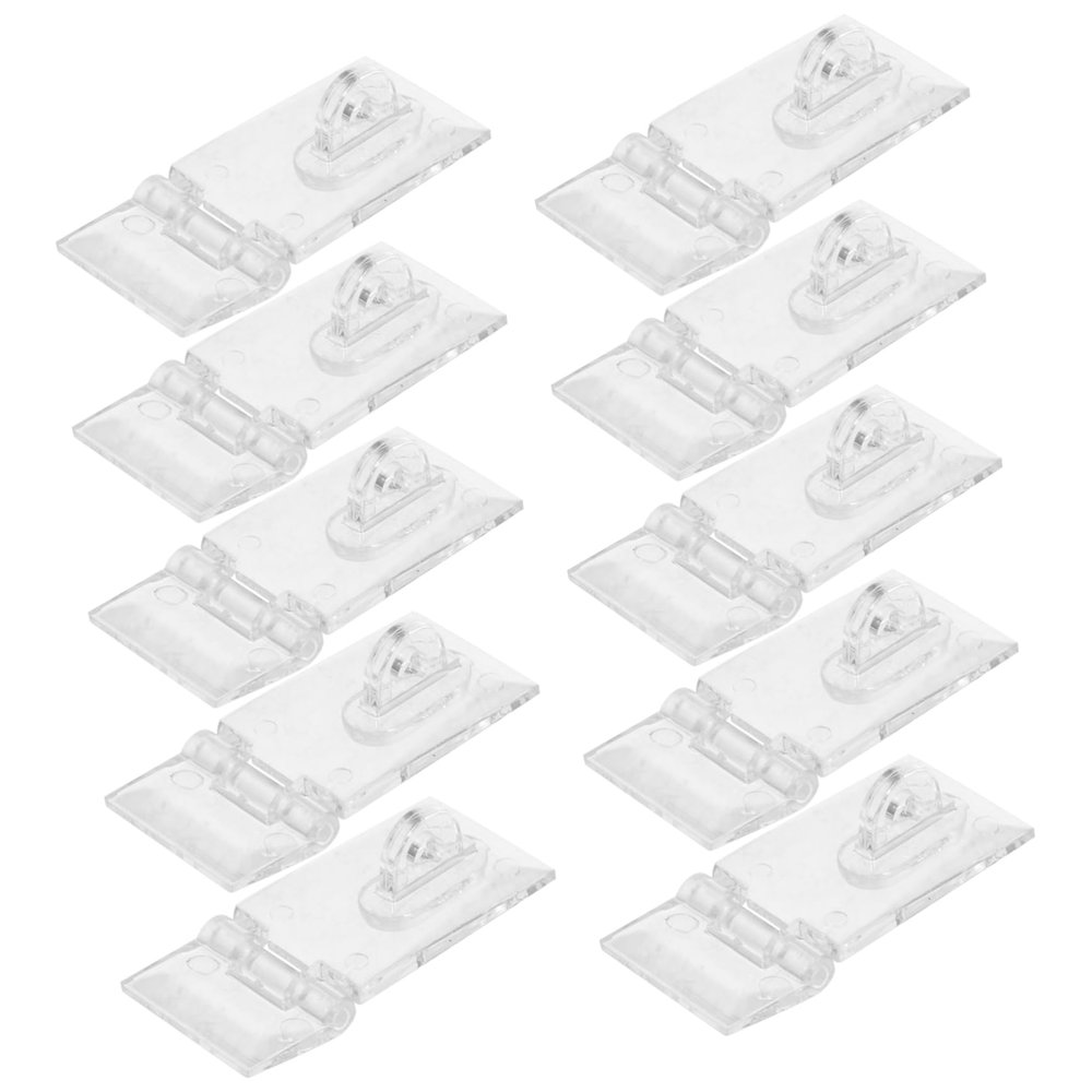 PartyKindom 40-Piece Transparent Acrylic Latch Set for Jewelry Boxes, Small Cabinets and Vintage Furniture