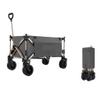 Camping Cart, Outdoor Folding Utility Cart, Gray view 1