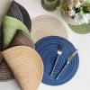 champracer Placemats, Stain-Resistant, Washable, Heat-Resistant, Double-Sided, Waterproof, Cotton Yarn, Non-Slip, for Kitchen Dining Tables (Seafoam Green, 11 cm) view 2