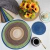 champracer Placemats, Stain-Resistant, Washable, Heat-Resistant, Double-Sided, Waterproof, Cotton Yarn, Non-Slip, for Kitchen Dining Tables (Seafoam Green, 11 cm) view 4