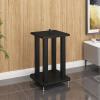 Universal Studio Speaker Stand for Surround Sound, Steel Stereo Corner Console with Shock-Resistant Feet, Freestanding Indoor/Outdoor Stereo Cabinet (1 pc, 37 x 37 x 100 cm / 14.6 x 14 view 1