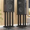 Universal Studio Speaker Stand for Surround Sound, Steel Stereo Corner Console with Shock-Resistant Feet, Freestanding Indoor/Outdoor Stereo Cabinet (1 pc, 37 x 37 x 100 cm / 14.6 x 14 view 2