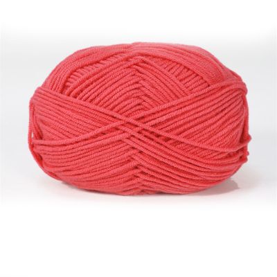 Benyong 5-Pack 250 g Thick Cotton Yarn for Crochet and Knitting, Watermelon Red