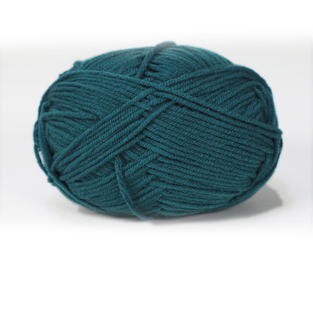 Benyong 5-Pack 250 g Cotton Crochet Yarn, Thick Yarn for Potholders, Dark Blue