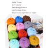 Benyong 5-Pack 250 g Cotton Crochet Yarn, Thick Yarn for Potholders, Dark Blue view 2
