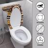 Biyejit Aztec Tribal Sunflower Toilet Lid and Tank Cover Set view 2