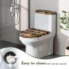 Biyejit Aztec Tribal Sunflower Toilet Lid and Tank Cover Set view 3