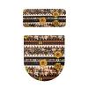 Biyejit Aztec Tribal Sunflower Toilet Lid and Tank Cover Set view 4