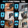 YEARTOP Cordless Oscillating Multi-Tool Compatible with Makita 18V Batteries view 3
