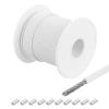 QUARKZMAN 30 m x 1 mm PVC-Coated Stainless Steel Wire Rope, White view 1
