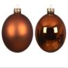 Glass Christmas Ornaments, 1 in, 24-Piece Set, Matte & Shiny, Warm Orange view 2