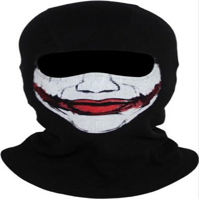 Ghost Windproof Ski and Motorcycle Face Mask, Black