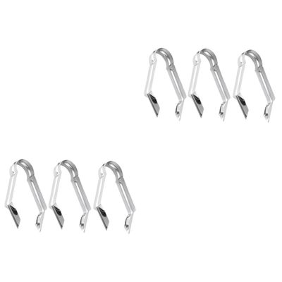 Amosfun 6-Piece Pineapple Eye and Vegetable Peeler Set, Silver