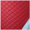 Quilted Faux Suede Upholstery Fabric by the Yard, Plaid, Red, 1.6 × 8 m view 1