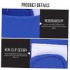 WOONEKY Elastic Football Captain's Armband, Blue, 3-Pack, Adjustable view 3