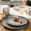 SNGER Sydney Dessert Plate Set, 6-Piece Stoneware Set for 6 view 2