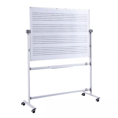 Large Mobile Whiteboard with Staff Lines, 121.9 x 91.4 cm