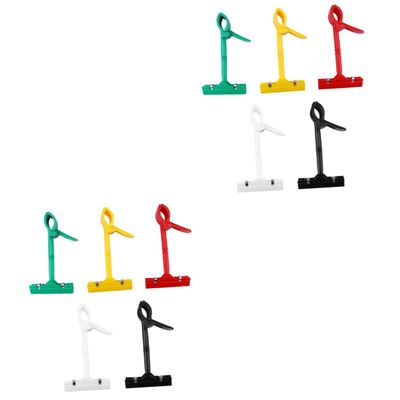 HOODANCOS 10-Piece Plastic Price Tag Holders, Adjustable Advertising Display Clips for Shelf Labels, Price Tags and Name Tags