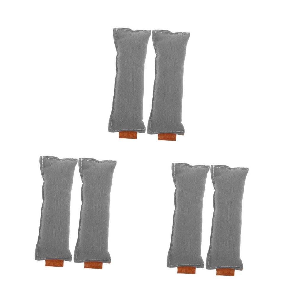 HOODANCOS 3-Pack Ergonomic Cotton Wrist Rest, 13 x 5 cm, Light Gray, 2 pcs × 3