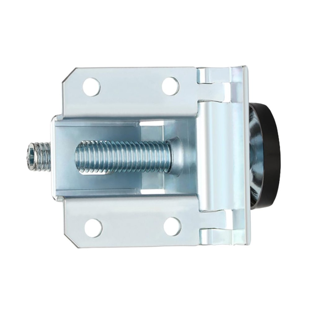WOONEKY Adjustable Steel Cabinet Feet, Silver, with Screw Mounting