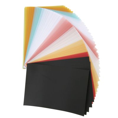 50 Sheets Sulfuric Acid Paper, Colored Cardstock, 15 x 10 cm