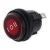 MUCKLILY 2-Pack Round SPDT Rocker Switches for Cars and Boats view 1