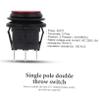 MUCKLILY 2-Pack Round SPDT Rocker Switches for Cars and Boats view 4