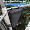 Zuasdvnk Triangular Bike Frame Bag for Bike Lock Storage view 2