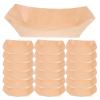 Hohopeti 125-Piece Disposable Kraft Paper Serving Boats for Snacks and Parties view 1