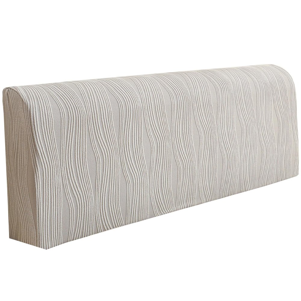 MCNDSI Stretchable Washable Headboard Cover, Light Gray, 67–75 in/170–190 cm