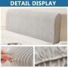 MCNDSI Stretchable Washable Headboard Cover, Light Gray, 67–75 in/170–190 cm view 2
