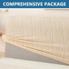 MCNDSI Stretchable Washable Headboard Cover, Light Gray, 67–75 in/170–190 cm view 3