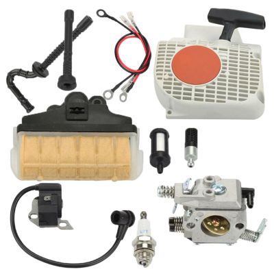 Rynplex Ignition Coil, Spark Plug, Air Filter, Carburetor Kit, Oil Circuit and Recoil Starter Replacement Parts for Garden Ignition Systems