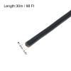 QUARKZMAN 30 m x 1.2 mm PVC-Coated Stainless Steel Wire Rope with 6 Aluminum Sleeves, Black view 2