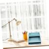 MUSISALY Stackable ABS File Tray Organizer, 3-Piece Set view 3