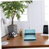 MUSISALY Stackable ABS File Tray Organizer, 3-Piece Set view 4