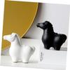 ULDIGI Ceramic Horse Figurines, 2-Piece Set, Black and White, for Desk view 4