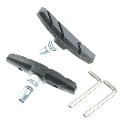 Quiet Rubber V-Brake Pads, Black, Durable