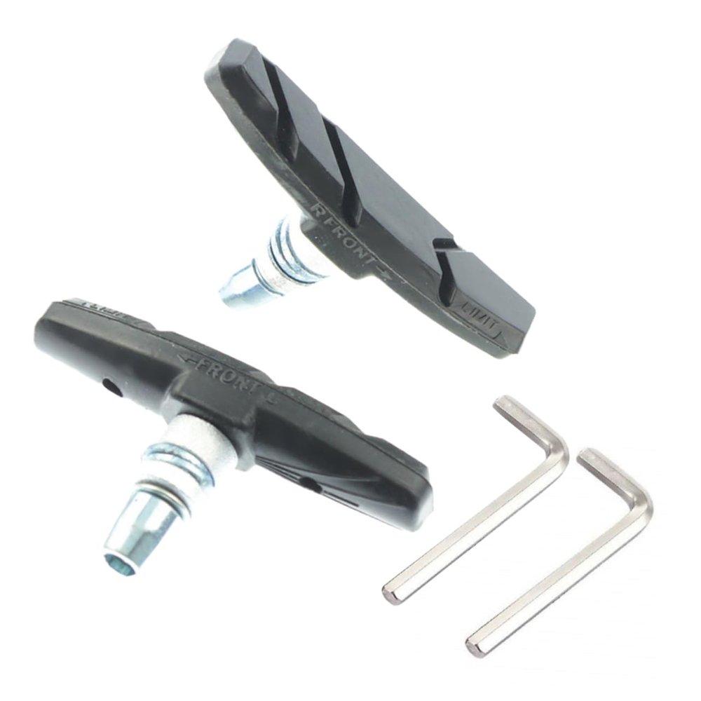 Quiet Rubber V-Brake Pads, Black, Durable