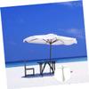KONTONTY Beach Umbrella Anchor with Five Plastic Stakes, White view 3