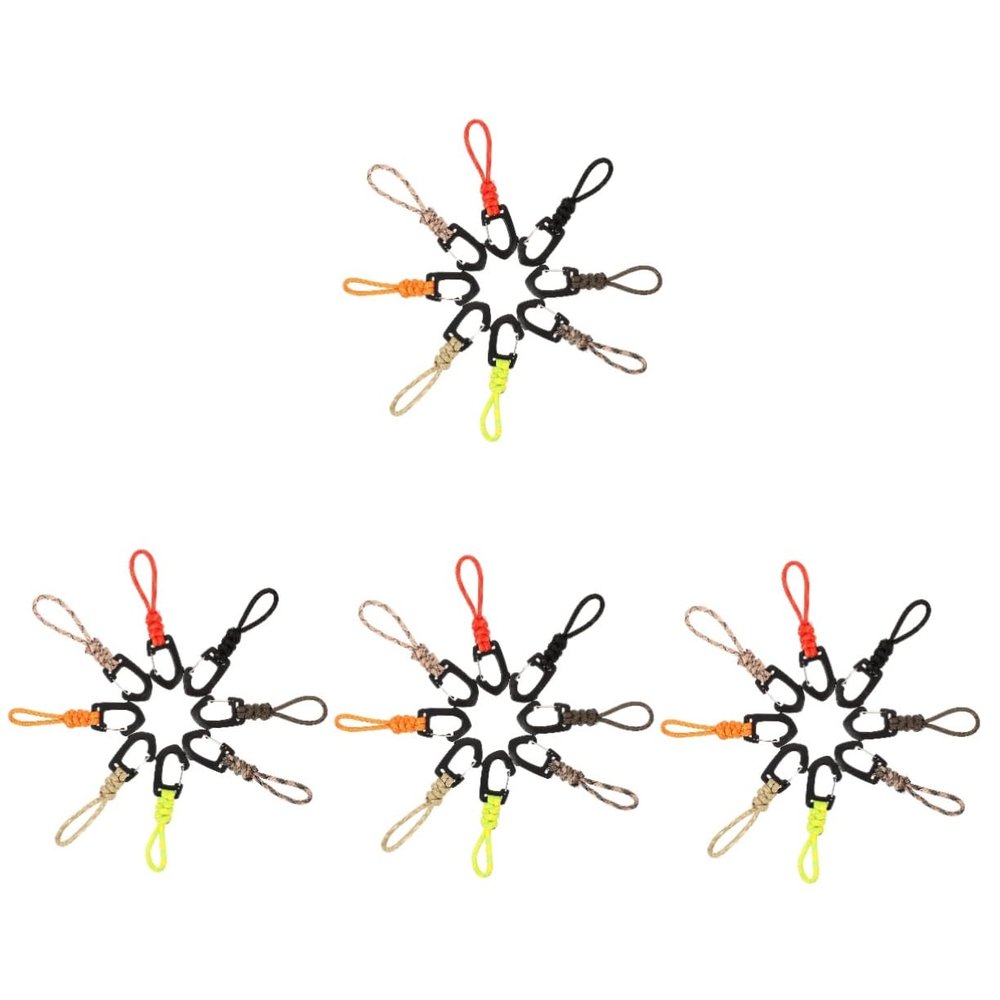 BESPORTBLE 32-Piece Outdoor Multifunctional Lanyard with Carabiners