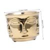 KONTONTY Ceramic Flower Pot with Man Face for Succulents and Cacti view 2