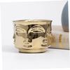KONTONTY Ceramic Flower Pot with Man Face for Succulents and Cacti view 3