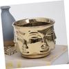 KONTONTY Ceramic Flower Pot with Man Face for Succulents and Cacti view 4