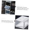 Parliky Transparent Stackable Shoe Box with Flip Lid, White Acrylic-PP Plastic view 4