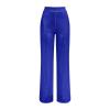 Women's High-Waisted Sequin Wide-Leg Casual Pants, Plus Size, Zipper, BU1, L view 3