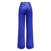 Women's High-Waisted Sequin Wide-Leg Casual Pants, Plus Size, Zipper, BU1, L view 4