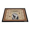 GABSHAIM Husky Doormat with “Welcome to Dog House” Text, 60 x 40 cm view 1